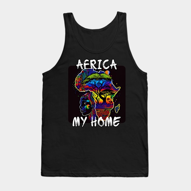 Africa, My Home 5 Tank Top by PD-Store